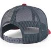 imageTrendy Apparel Shop Premium Structured 6 Panel Mesh Back Trucker CapBurgundy Charcoal