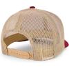 imageTrendy Apparel Shop Premium Structured 6 Panel Mesh Back Trucker CapBurgundy Khaki