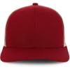 imageTrendy Apparel Shop Premium Structured 6 Panel Mesh Back Trucker CapBurgundy Khaki