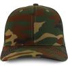 imageTrendy Apparel Shop Premium Structured 6 Panel Mesh Back Trucker CapCamo Olive