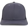 imageTrendy Apparel Shop Premium Structured 6 Panel Mesh Back Trucker CapCharcoal Black