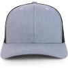 imageTrendy Apparel Shop Premium Structured 6 Panel Mesh Back Trucker CapDenim Black