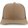imageTrendy Apparel Shop Premium Structured 6 Panel Mesh Back Trucker CapKhaki Brown