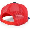 imageTrendy Apparel Shop Premium Structured 6 Panel Mesh Back Trucker CapNavy Red