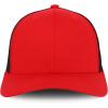 imageTrendy Apparel Shop Premium Structured 6 Panel Mesh Back Trucker CapRed Black