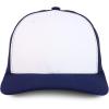 imageTrendy Apparel Shop Premium Structured 6 Panel Mesh Back Trucker CapWhite Navy