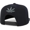 imageTrendy Apparel Shop Rasta Marijuana Leaf Weed 3D Embroidered Flat Bill Snapback CapBlack Black 5