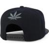 imageTrendy Apparel Shop Rasta Marijuana Leaf Weed 3D Embroidered Flat Bill Snapback CapBlack Black 6
