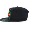 imageTrendy Apparel Shop Rasta Marijuana Leaf Weed 3D Embroidered Flat Bill Snapback CapBlack Black 8