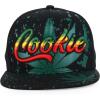 imageTrendy Apparel Shop Rasta Marijuana Leaf Weed 3D Embroidered Flat Bill Snapback CapBlack Black 8