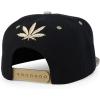 imageTrendy Apparel Shop Rasta Marijuana Leaf Weed 3D Embroidered Flat Bill Snapback CapBlack Khaki 6