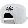 imageTrendy Apparel Shop Rasta Marijuana Leaf Weed 3D Embroidered Flat Bill Snapback CapHgrey Black 7