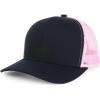 imageTrendy Apparel Shop Premium Structured 6 Panel Mesh Back Trucker CapBlack Pink
