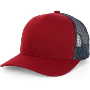 imageTrendy Apparel Shop Premium Structured 6 Panel Mesh Back Trucker CapBurgundy Charcoal