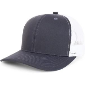 imageTrendy Apparel Shop Premium Structured 6 Panel Mesh Back Trucker CapCharcoal White