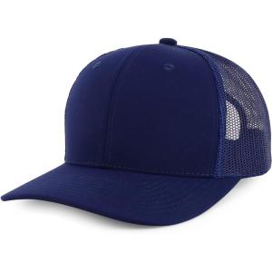 imageTrendy Apparel Shop Premium Structured 6 Panel Mesh Back Trucker CapNavy
