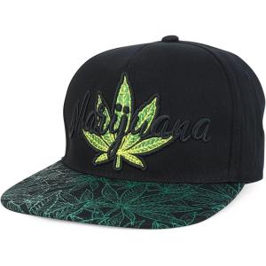 imageTrendy Apparel Shop Rasta Marijuana Leaf Weed 3D Embroidered Flat Bill Snapback CapBlack Black 4