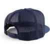 imageTrendy Apparel Shop Oversize XXL Structured Blank 5 Panel Flatbill Snapback Mesh CapNavy