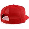 imageTrendy Apparel Shop Oversize XXL Structured Blank 5 Panel Flatbill Snapback Mesh CapRed