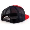 imageTrendy Apparel Shop Oversize XXL Structured Blank 5 Panel Flatbill Snapback Mesh CapRed Black