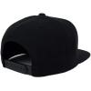 imageTrendy Apparel Shop Oversize XXL Structured Blank Flatbill Snapback CapBlack