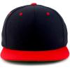 imageTrendy Apparel Shop Oversize XXL Structured Blank Flatbill Snapback CapBlack Red