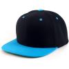 imageTrendy Apparel Shop Oversize XXL Structured Blank Flatbill Snapback CapBlack Teal