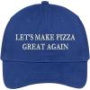 imageTrendy Apparel Shop Lets Make Pizza Great Again Embroidered Soft Crown 100 Brushed Cotton CapRoyal