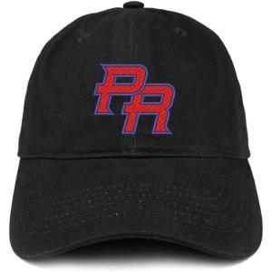 imageTrendy Apparel Shop Puerto Rico PR Embroidered Soft Crown 100 Brushed Cotton CapBlack