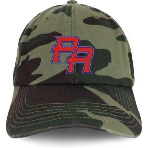 imageTrendy Apparel Shop Puerto Rico PR Embroidered Soft Crown 100 Brushed Cotton CapCamo