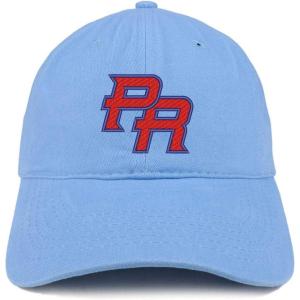 imageTrendy Apparel Shop Puerto Rico PR Embroidered Soft Crown 100 Brushed Cotton CapCarolina Blue