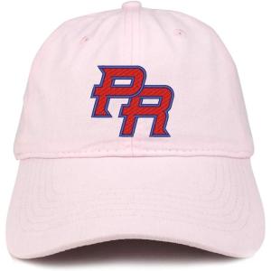 imageTrendy Apparel Shop Puerto Rico PR Embroidered Soft Crown 100 Brushed Cotton CapLtpink