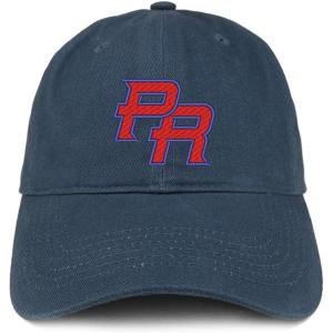 imageTrendy Apparel Shop Puerto Rico PR Embroidered Soft Crown 100 Brushed Cotton CapNavy