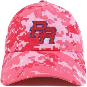 imageTrendy Apparel Shop Puerto Rico PR Embroidered Soft Crown 100 Brushed Cotton CapPink Digital Camo