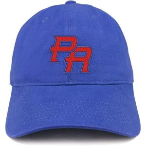 imageTrendy Apparel Shop Puerto Rico PR Embroidered Soft Crown 100 Brushed Cotton CapRoyal