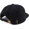 imageTrendy Apparel Shop Oversized XXL Unstructured Corduroy Flatbill Strapback Baseball CapBlack
