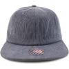 imageTrendy Apparel Shop Oversized XXL Unstructured Corduroy Flatbill Strapback Baseball CapDark Grey