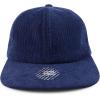 imageTrendy Apparel Shop Oversized XXL Unstructured Corduroy Flatbill Strapback Baseball CapNavy
