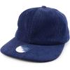 imageTrendy Apparel Shop Oversized XXL Unstructured Corduroy Flatbill Strapback Baseball CapNavy