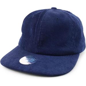 imageTrendy Apparel Shop Oversized XXL Unstructured Corduroy Flatbill Strapback Baseball CapNavy