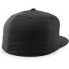 imageTrendy Apparel Shop 6 Panel Structured Blank Flatbill Fitted Closure Flexfit CapBlack