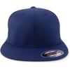 imageTrendy Apparel Shop 6 Panel Structured Blank Flatbill Fitted Closure Flexfit CapNavy