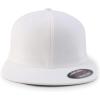 imageTrendy Apparel Shop 6 Panel Structured Blank Flatbill Fitted Closure Flexfit CapWhite