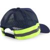 imageTrendy Apparel Shop XXL Oversized Reflective High Visibility Safety Trucker CapNavy