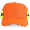 imageTrendy Apparel Shop XXL Oversized Reflective High Visibility Safety Trucker CapNeon Orange