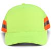 imageTrendy Apparel Shop XXL Oversized Reflective High Visibility Safety Trucker CapNeon Yellow