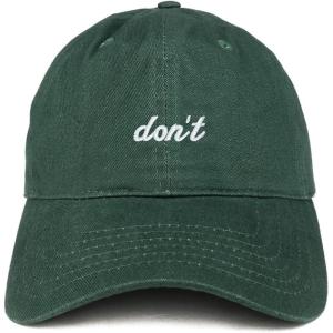 imageTrendy Apparel Shop Dont Embroidered Brushed Cotton Adjustable Cap Dad HatHunter