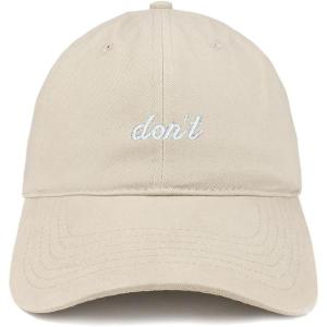 imageTrendy Apparel Shop Dont Embroidered Brushed Cotton Adjustable Cap Dad HatStone