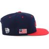 imageTrendy Apparel Shop 6 Panel Structured Baseball Clubs Embroidered Snapback CapAtlanta Navy Red