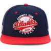 imageTrendy Apparel Shop 6 Panel Structured Baseball Clubs Embroidered Snapback CapAtlanta Navy Red